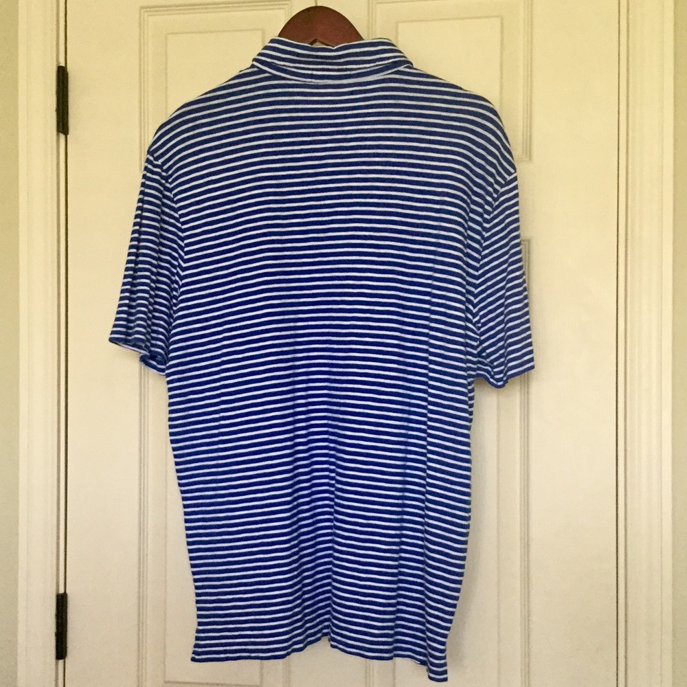 Polo RL Navy & White Striped Polo - Picture 2 of 3